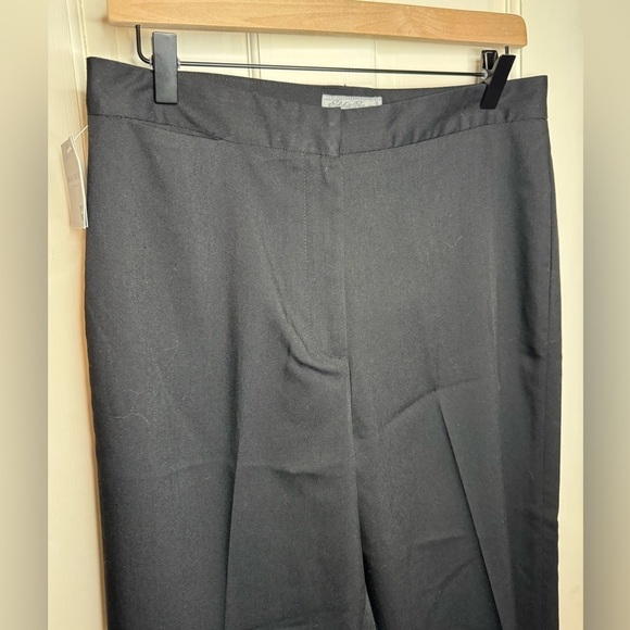 Eddie Bauer NWT Wool Blend Black Wide Leg Stretch Dress Pants Size 12P - Picture 2 of 12